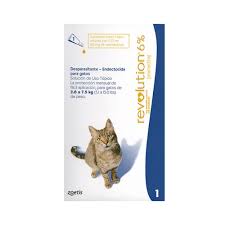 Desparasitante Interno y Externo Revolution  Gato 6% 0,75ml (2,6 a 7,5 Kg)